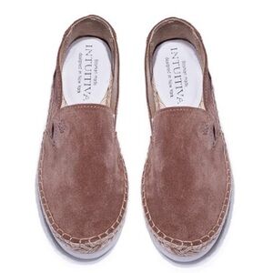Brownstone Suede Espadrille Shoes, Intuitiva NYC